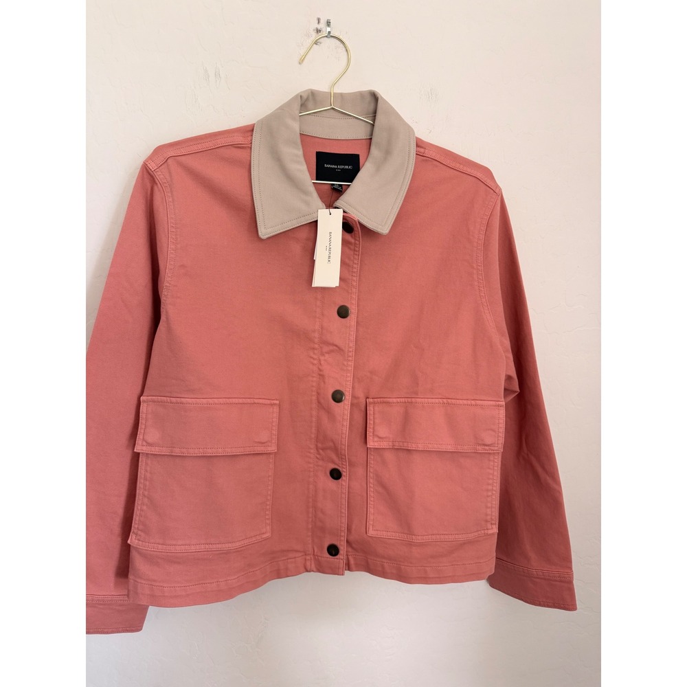 Banana Republic Denim Barn Jacket Womens XL NWT Chore Coat Carpenter Aesthetic